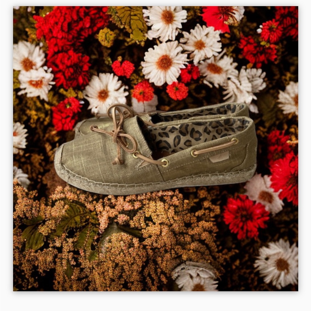 Sperry Top Sider Womens Katama Metallic
Linen Shoes-Sz7.5-EUC 🎁🎄😍